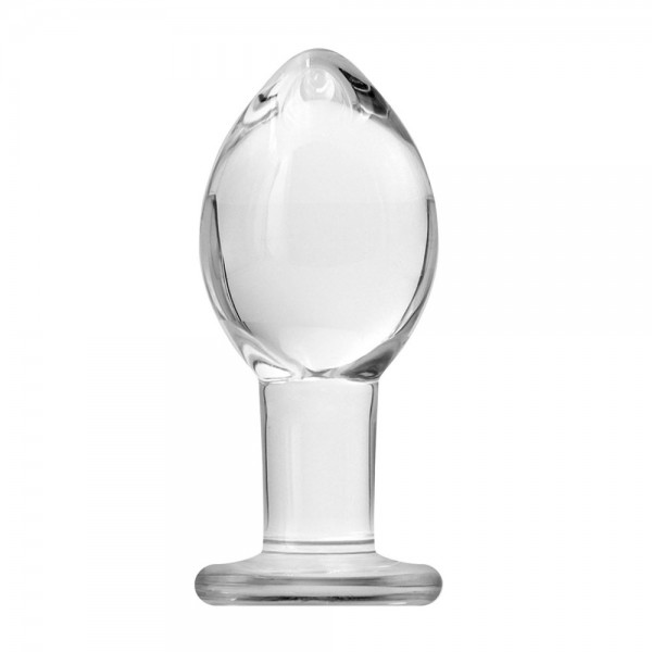 Crystal Premium Glass Large Butt Plug